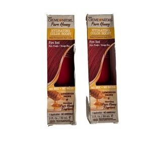 Crème of Nature Pure Honey Fire Red Hair Color Set of 2 New Semi Permanent Boost